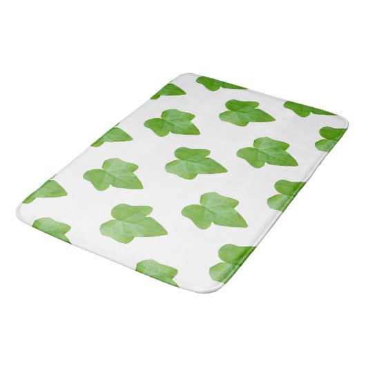 Ivy Leaf Pattern Badematte (Schrägansicht)