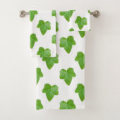Ivy Leaf Pattern Badhandtuch Set (Insitu)