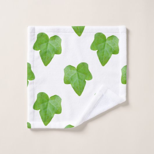 Ivy Leaf Pattern Badhandtuch Set (Waschlappen)