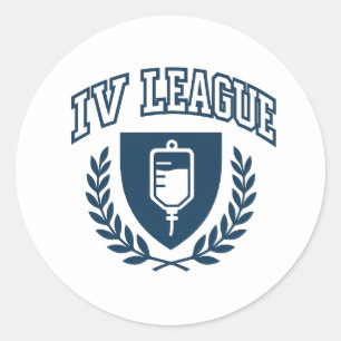 Ivy League-Aufkleber Runder Aufkleber