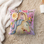 IVY - Mädchen als Einhornträume Personalisiert Kissen (Decke)