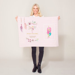 IVY - Mädchenname Bedeutung Geschenk Gegenstand -  Fleecedecke