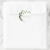 Ivy Minimal Runder Aufkleber (Tasche)