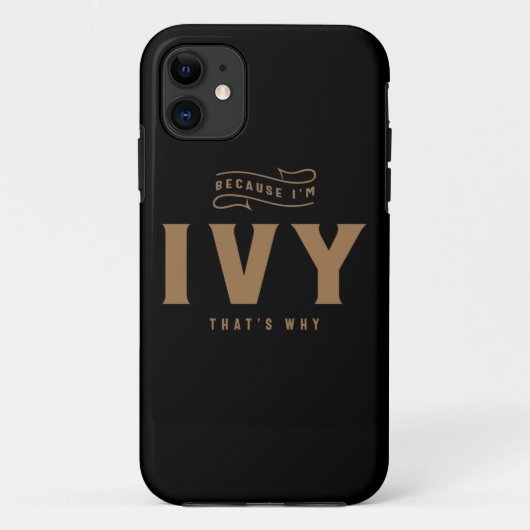 Ivy Name Personalisiert Ivy Geburtsname Ivy Case-Mate iPhone Hülle (Rückseite)