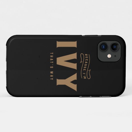 Ivy Name Personalisiert Ivy Geburtsname Ivy Case-Mate iPhone Hülle (Rückseite (Horizontal))