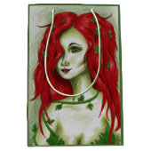 Ivy Nymph Redhead Frau Pixie Fantasy Art Mittlere Geschenktüte (Vorderseite)