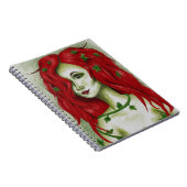 Ivy Nymph Redhead Frau Pixie Fantasy Art Notizblock (Rechte Seite)