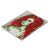 Ivy Nymph Redhead Frau Pixie Fantasy Art Notizblock (Linke Seite)