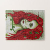 Ivy Nymph Redhead Frau Pixie Fantasy Art Puzzle (Horizontal)