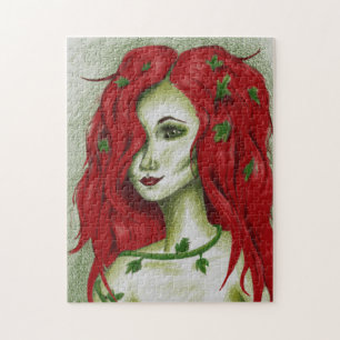 Ivy Nymph Redhead Frau Pixie Fantasy Art Puzzle