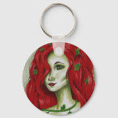 Ivy Nymph Redhead Frau Pixie Fantasy Art Schlüsselanhänger (Vorderseite)