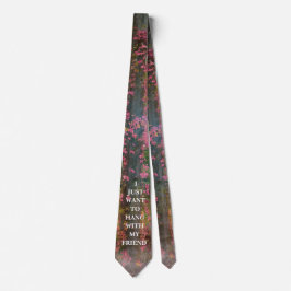 Ivy on the tree with Motto - Neck Tie Krawatte