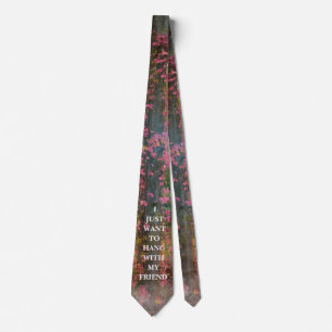 Ivy on the tree with Motto - Neck Tie Krawatte