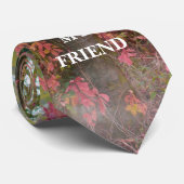 Ivy on the tree with Motto - Neck Tie Krawatte (Gerollt)