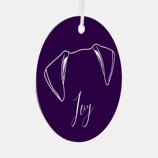 Ivy Ornament (Paw Prints) (Vorderseite Rechts)