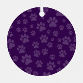 Ivy Ornament (Paw Prints) Aus Metall (Rückseite)