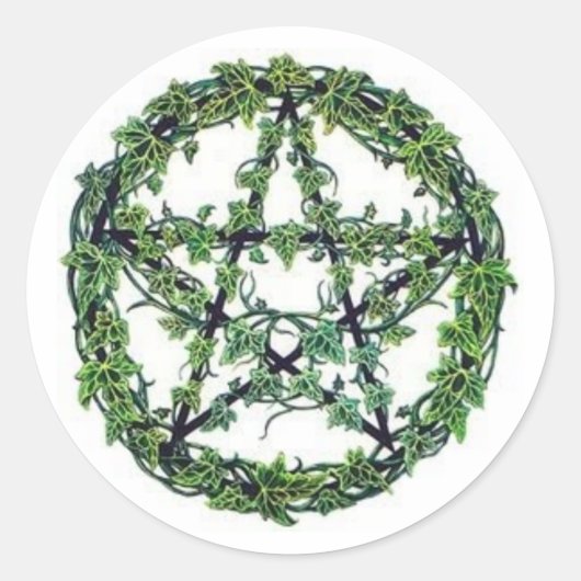 Ivy Pentagramm Sticker (Vorderseite)