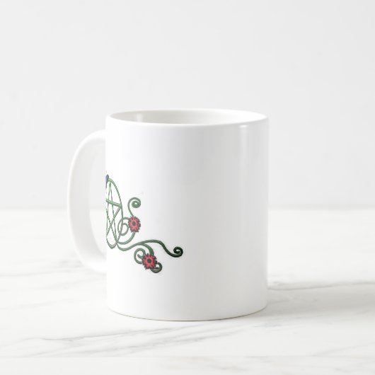 Ivy Pentagramm Tasse (Vorderseite Links)