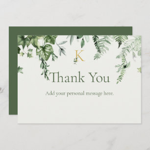 Ivy & Sage Monogram Wedding Dankeskarte