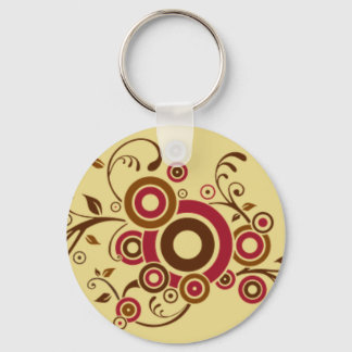 Ivy Scroll Button Schlüsselanhänger