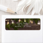 Ivy & String Lights Mason Jar Rustikale Einladung (Insitu)