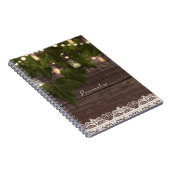 Ivy & String Lights Mason Jar Rustikales Elegant Notizblock (Rechte Seite)