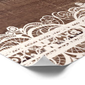 Ivy & String Lights Mason Jar Rustikales Plakatban Poster (Ecke)