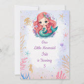 Ivy the Mermaid Einladung (Vorderseite)