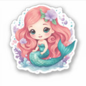 Ivy the Mermaid: Vinyl Sticker (Vorderseite)