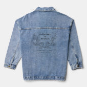 Ivy Tiny Blume Wedding Jeansjacke (Rückseite)
