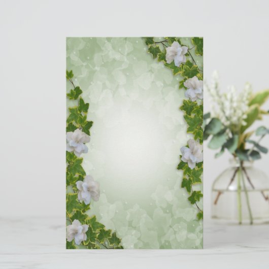 Ivy und Gardenias Briefpapier (Stehend Vorderseite)