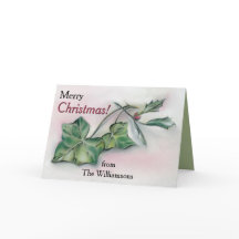 Ivy und Heilige Personalisierte Weihnachten