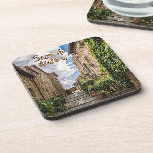 Ivy Walls in Sassi di Matera Italien Getränkeuntersetzer (Linke Seite)