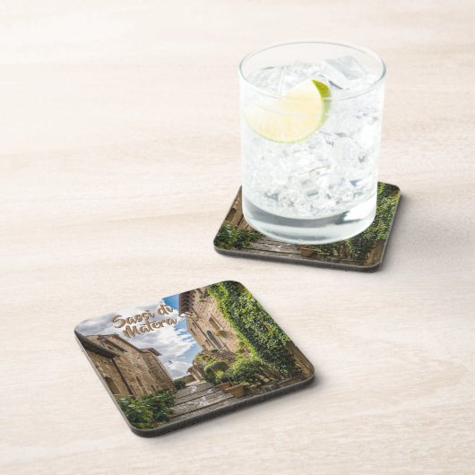 Ivy Walls in Sassi di Matera Italien Getränkeuntersetzer (Rechte Seite)