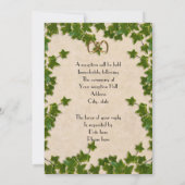 Ivy Wedding Invitation Blätter Einladung (Rückseite)