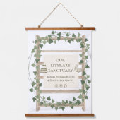 Ivy Wrapped Flowers Tapestry Wandteppich Mit Holzrahmen (Vorderseite)