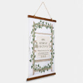 Ivy Wrapped Flowers Tapestry Wandteppich Mit Holzrahmen (Gewinkelt)
