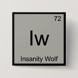 Iw - Insanity Wolf Chemistry Element Symbol Meme T Button