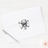 IW SKULL & CrossBones, LOKAL, 721 Runder Aufkleber (Umschlag)