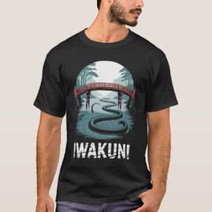 Iwakuni – Friedliche rote Brücke und Fluss T-Shirt