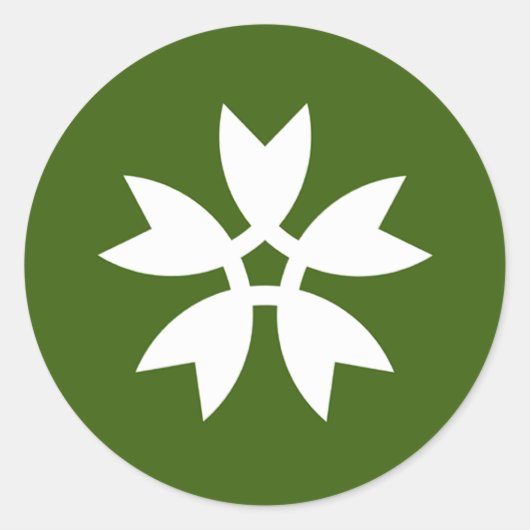 Iwakuni, Yamaguchi Runder Aufkleber (Vorderseite)