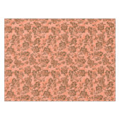 Iwalani Vintag Hawaiian Papaya Floral Tischdecke (Vorderseite (Horizontal))