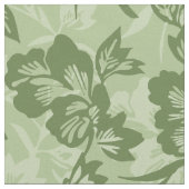 Iwalani Vintages hawaiisches Moos mit Blumen Stoff (Nahaufnahme)