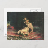 Iwan der Schreckliche und sein Sohn Postkarte (Vorne/Hinten)