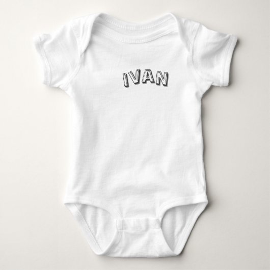 Iwan Name, Baby Strampler (Vorderseite)