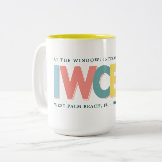 IWCE 2025 Coastal Bliss Tasse (Vorderseite Links)