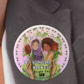 IWD 2026 Give To Gain Mandala Button | Groß