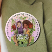 IWD 2026 Give To Gain Mandala Button | Groß