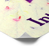 IWD Awareness Ribbon Lila Angel Poster Art Print (Ecke)