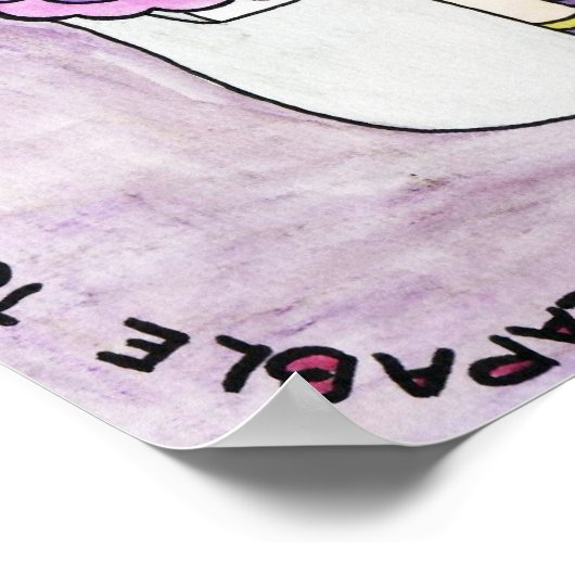 IWD GothGirlSceleton-Poster Poster (Ecke)